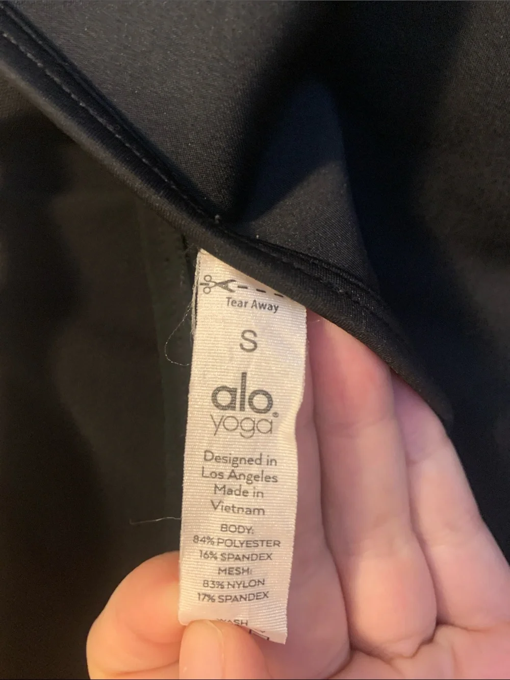 ALO Yoga Black One-Shoulder Mesh-Trim Sports Bra